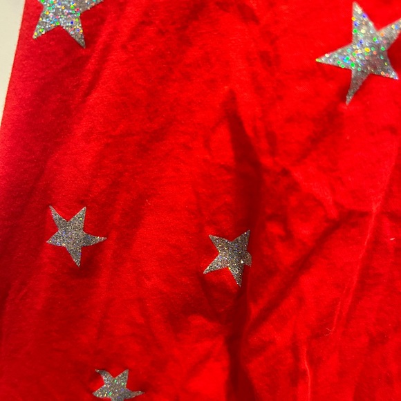 VS PINK Tank Top Red with Sparkly Stars Medium - Picture 3 of 10